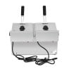 Friteuse Professionnelle 2 x 8 L avec Vidange - Dynasteel