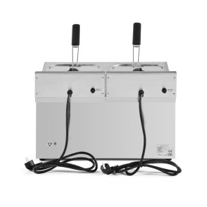 Profesionalna cvrtnik Premium 2 x 8 L z odtokom - Dynasteel