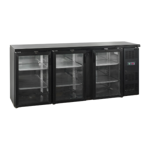 Refrigerated Back Bar 3 Glass Doors - 442 L | TEFCOLD CBC310G
