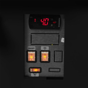 Vitrine Réfrigérée de Supermarché Noir - 627 L - TEFCOLD