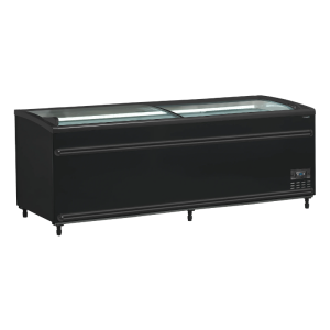 Hladilnik Zamrzovalnik Ukrivljen Stekleni Pokrov - Črna - 584 L - TEFCOLD