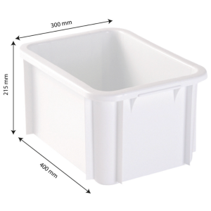 Bac Rectangulaire 15 L Blanc