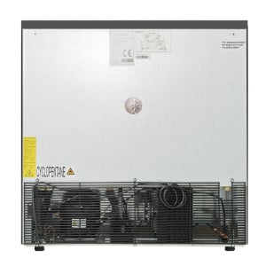 Hladilnik za zadnji del bara z 2 steklenima vratoma - Črna notranjost Dynasteel