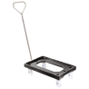 Socle na kolesih 4 vrtljiva kolesa - Jekleni nosilec - Črna