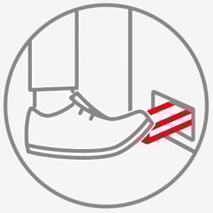 Support for Trash Bag with White Lid - 120 L - Gilac