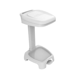 Podpora za vrečo za smeti z belim pokrovom - 120 L - Gilac