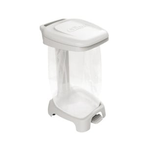 Support for Trash Bag with White Lid - 120 L - Gilac