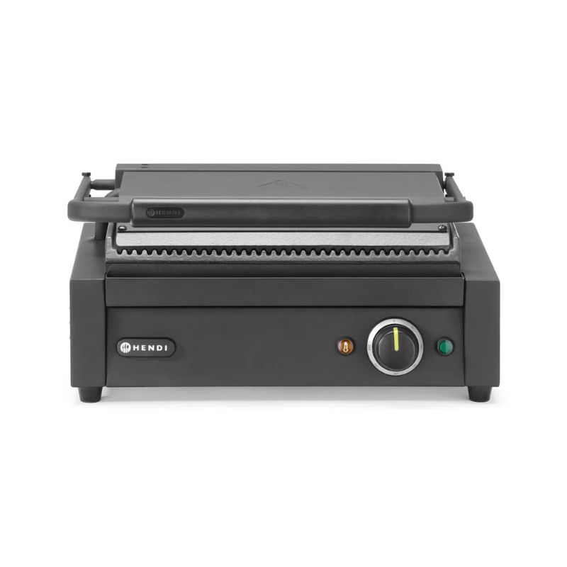 Grill za kontakt - Rebraste plošče - 340 x 235 mm - HENDI