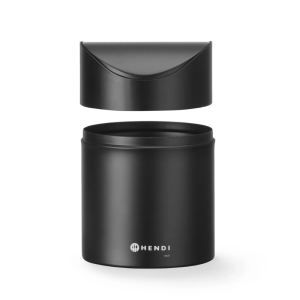 Namizni koš za smeti s pokrovom na nihaj - Črna - HENDI
