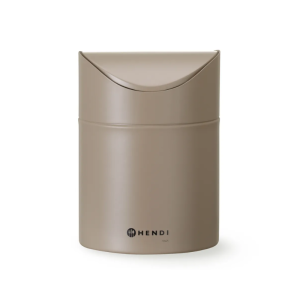 Poubelle de Table avec Couvercle Basculant - Beige - HENDI