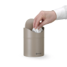 Table Trash Can with Swing Lid - Beige - HENDI