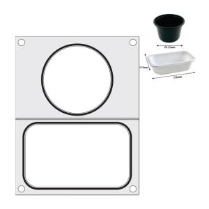 Matrice de Scellage pour Scelleuse Manuelle - Compartiments Rond et Rectangle