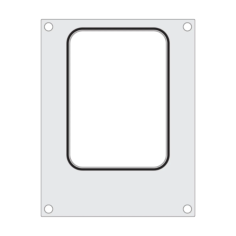 Matrica za tesnjenje za ročni tesnilnik - 187 x 137 mm - HENDI