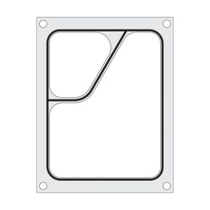 Colt Sealing Matrix for Manual Sealer - 2 Compartments - HENDI