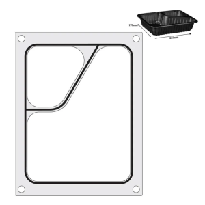 Matrice de Scellage Colt pour Scelleuse Manuelle - 2 Compartiments - HENDI