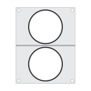 Matrica za tesnjenje za ročni tesnilnik - 2 predelka - HENDI