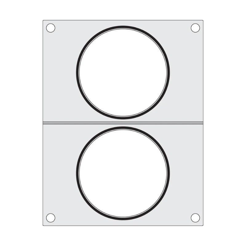Matrica za tesnjenje za ročni tesnilnik - 2 predelka - HENDI