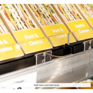 Nizka odprta hladilna vitrina za supermarkete - Črna - 360 L