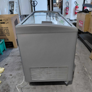 Zamrzovalnik Videz Inox s Steklenimi Drsnimi Vrati - 500 L - TENSAI
