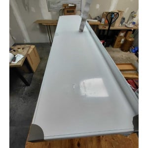 Stenska polica iz nerjavečega jekla - L 1500 x P 300 mm - Dynasteel