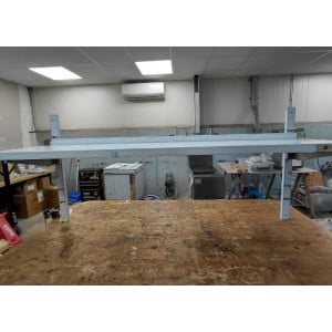 Stenska polica iz nerjavečega jekla - L 1500 x P 300 mm - Dynasteel