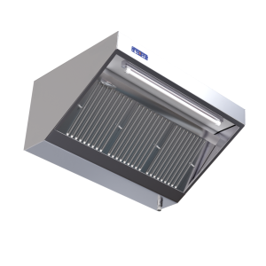 Hotte Snack Complète 900 - Dolžina 1600 - Motor, Led in Variator - Dynasteel