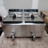Professional Deep Fryer 2 x 13 L with Drain - Dynasteel: Performance and durability for your kitchen