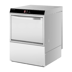 Profesionalni pomivalni stroj s dozirnikom sredstva za izpiranje in detergenta ter črpalko za odtok - 50 x 50 cm - Dynasteel