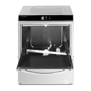 Profesionalni pomivalni stroj s dozirnikom sredstva za izpiranje in detergenta ter črpalko za odtok - 50 x 50 cm - Dynasteel