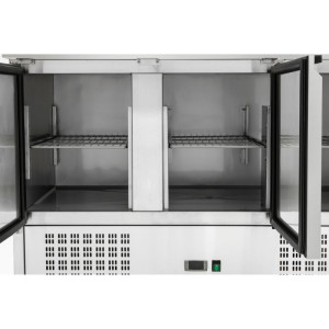 Saladette Compact 3 Vrata - S Pokrovom na Drsnikih - Dynasteel
