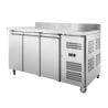 3-Door Refrigerated Table GN1/1 - Depth 700 with Backsplash - Dynasteel