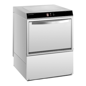 Profesionalni pomivalni stroj s dozirnikom sredstva za izpiranje in detergenta ter črpalko za odtok - 50 x 50 cm - Dynasteel