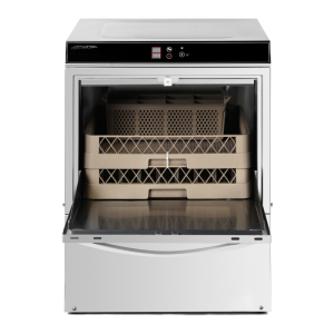 Profesionalni pomivalni stroj s dozirnikom sredstva za izpiranje in detergenta ter črpalko za odtok - 50 x 50 cm - Dynasteel