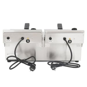 Friteuse Professionnelle - 2 x 10 L - Dynasteel