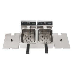 Friteuse Professionnelle - 2 x 10 L - Dynasteel