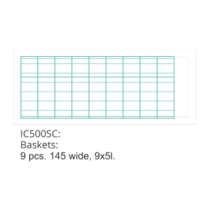 Vitrine za statični sladoled - 9 x 5 L