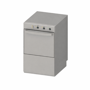 Profesionalni pomivalni stroj s dozirnikom sredstva za izpiranje in detergenta - 40 x 40 cm - Dynasteel