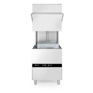 Lave-Vaisselle à Capot - Doseur de Liquides - Pompe de Vidange - 50 x 50 cm - HENDI