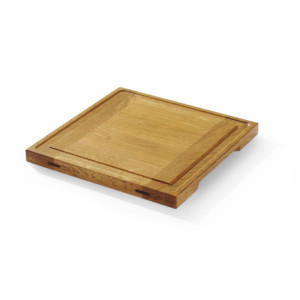 Predstavitvena deska iz hrasta - 270 x 270 mm - HENDI