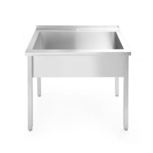 Enojna varjena pomivalna miza - P 600 x L 1000 mm - HENDI