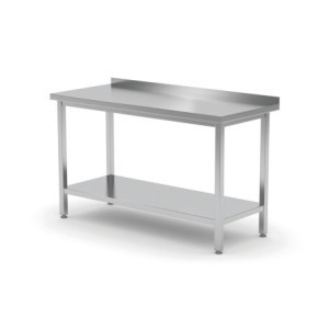 Profi Line Wall Table with Shelf - L 1000 x D 600 mm - HENDI