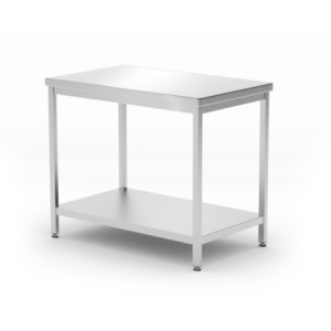 Osrednja miza Profi Line s polico - D 1000 x Š 600 mm - HENDI