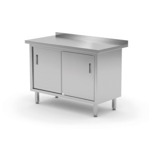 Table Murale - Placard avec Portes Coulissantes - L 800 x P 600 mm - HENDI