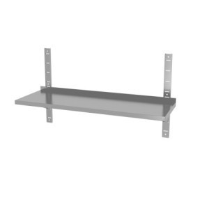 Nastavljiva stenska polica z 2 nosilcema - L 1400 x 300 mm - HENDI