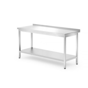 Stenska delovna miza Profi Line s polico - G 700 x Š 1600 mm - HENDI