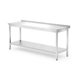 Stenska delovna miza Profi Line s polico - G 700 x Š 1800 mm - HENDI