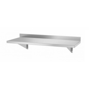 Stenska polica z 2 nosilcema - L 800 x 300 mm - HENDI