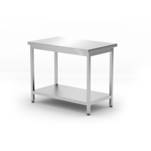 Osrednja delovna miza Kitchen Line s polico - G 600 x Š 1000 mm - HENDI