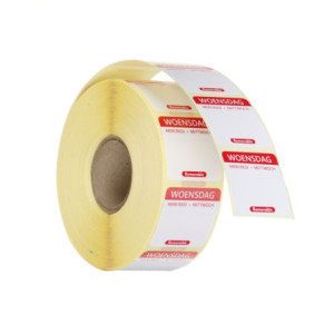 Traceability Labels Wednesday - Roll of 1000 - HENDI