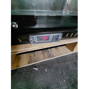 Hladilna zadnja plošča - 3 steklena nihajna vrata - 328 L - Dynasteel